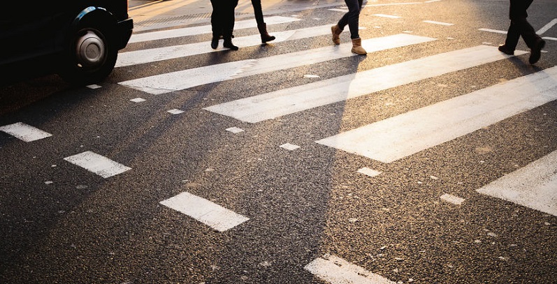 Pedestrians Crossing the Road